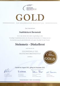 Gold Steinmetz-Dinkelbrot