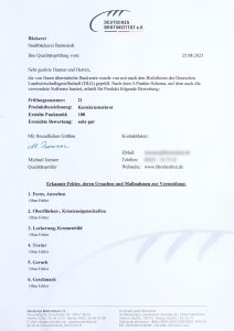 Qualitätsprüfung Kornkrustenbrot